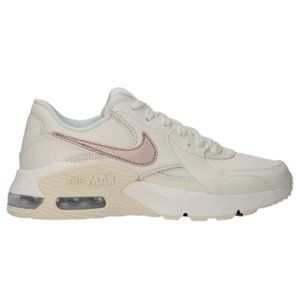 NIKE Air Max Excee Lea Sneakers Shoes White Pink Women's Size 7.5